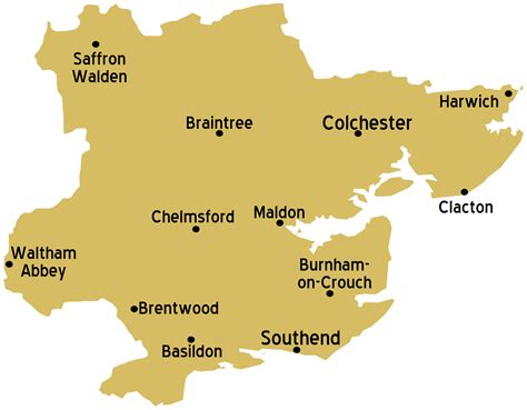 Map Of Essex England