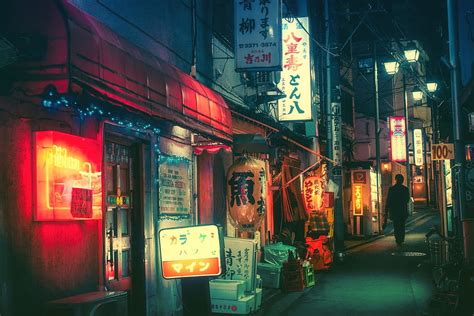 Japan Street posted by Zoey Thompson, retro japanese street HD ...