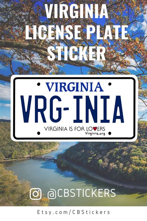 Virginia License Plate Vinyl Decal Virginia Sticker Laptop | Etsy ...