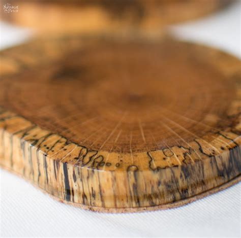 DIY Log Slice Coasters - The Navage Patch