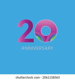 20 Years Anniversary Celebration Vector Template Stock Vector (Royalty Free) 2061158363 ...