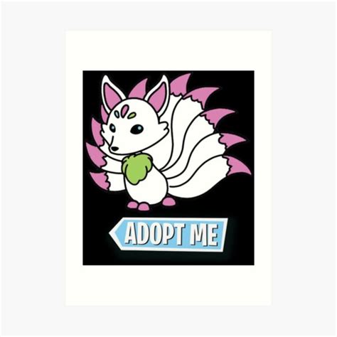 Kitsune Adopt Me Roblox Art Prints | Redbubble