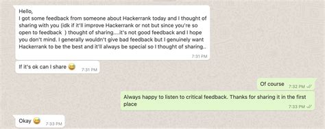 Critical Feedback – hari@weblog