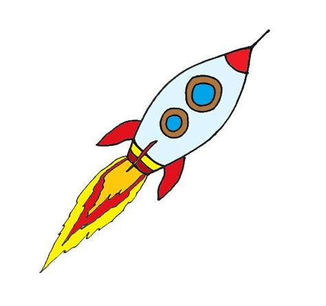 How To Draw A Rocket Ship Step By Step at Drawing Tutorials