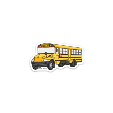 The School Bus Sticker | School bus, Stickers, School stickers