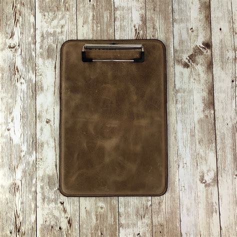 Leather Covered Clipboard Personalized Clipboard - Etsy