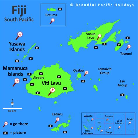 Map of Fiji | South Pacific Islands | South pacific islands, South pacific, Island pictures