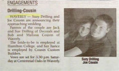 22 Funny Wedding Announcement Name Combos on Newspapers in the Past