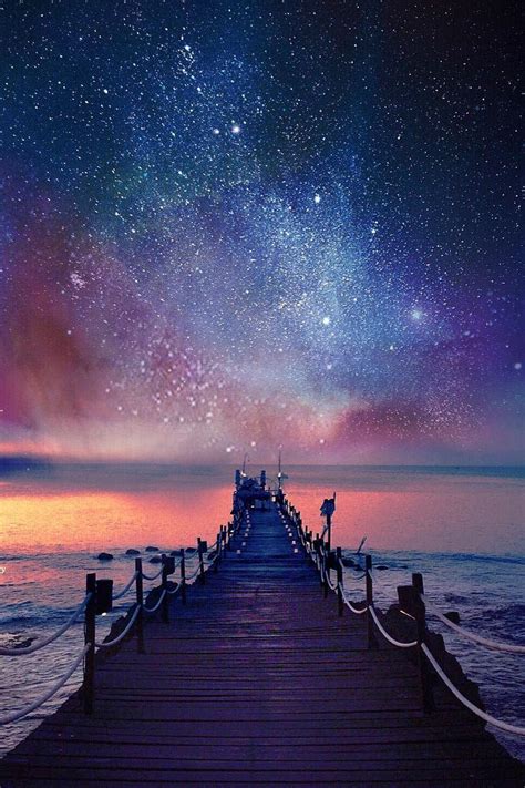 Ocean Night Sky Wallpapers - Top Free Ocean Night Sky Backgrounds - WallpaperAccess