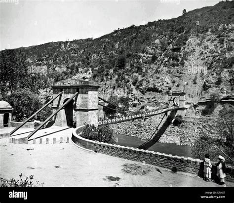 Kohala Bridge, Jhelum River, Kashmir, India (now Pakistan Stock Photo ...