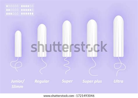 Feminine Tampons Set Different Sizes Cotton Stock Vector (Royalty Free) 1721493046 | Shutterstock