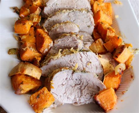 Italian Pork Roast with Sweet Potatoes | Recipe | Pork, Pork tenderloin ...