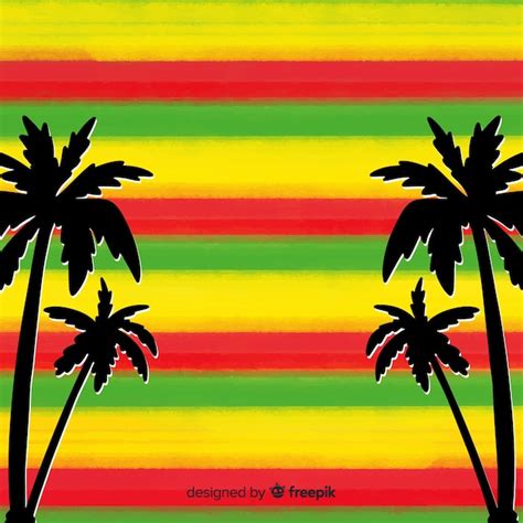 Free Vector | Stripes reggae background