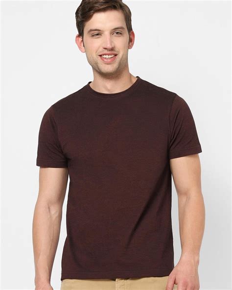 Buy Men's Maroon T-shirt Online at Bewakoof