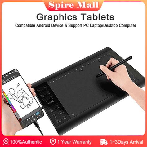 [Delivery in 3 Days] S MALL Graphics Tablets Drawing Tablet Digital Drawing Pad With 8192 Pen ...