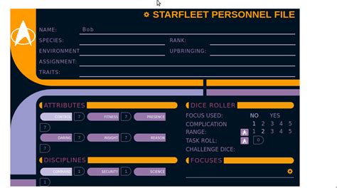 Star trek adventures character sheets - rentgang