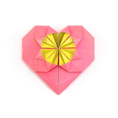 How To Make A Fancy Origami Heart - 3 - Folding Instructions - Origami Guide