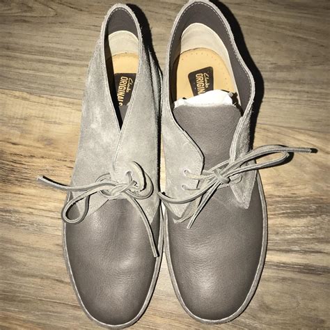 Men’s Clark’s Chukka Boots Size 9 (men’s) Grey - Depop