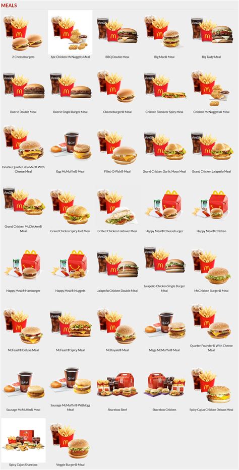 McDonald's Menu Prices & Specials