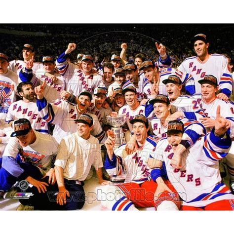 The New York Rangers 1994 Stanley Cup Champions Team Celebration Photo ...