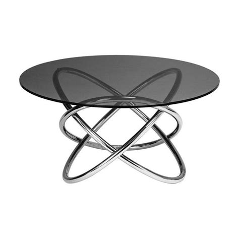 End Table, Smoked Glass Top, Stainless Steel Frame | Glass top end tables, Smoked glass, Glass ...
