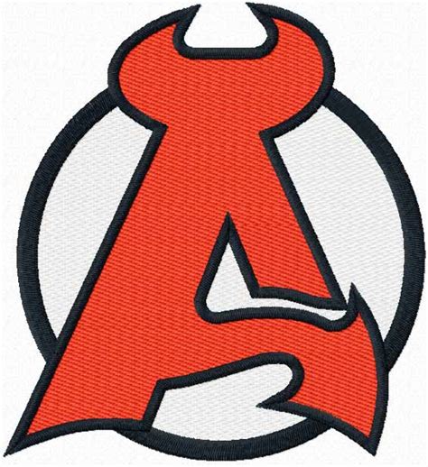 Albany Devils logo machine embroidery design