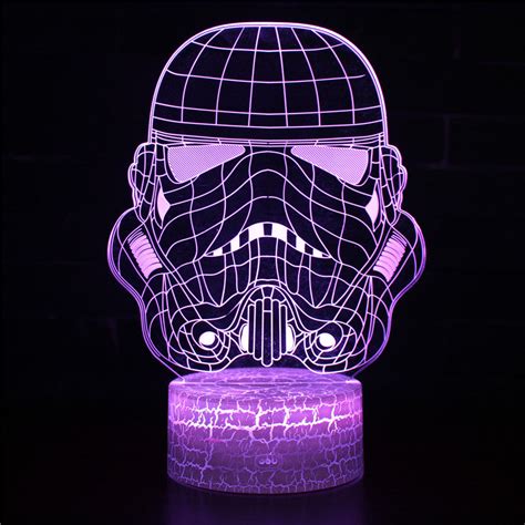 Star Wars StormTrooper Helmet 3D Optical Illusion Lamp — 3D Optical Lamp