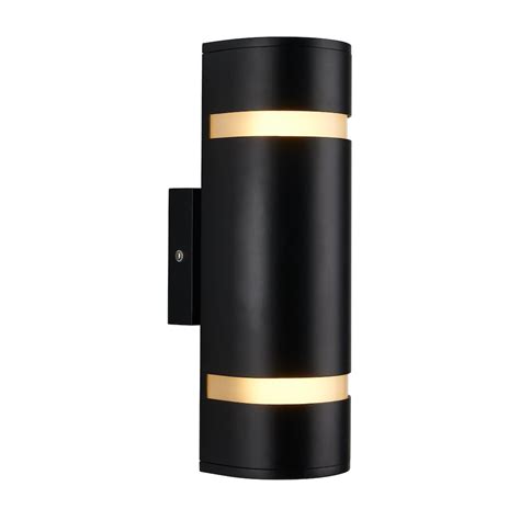 Artika Q1 2-light 40W Black Outdoor and Indoor Wall Mount Sconce | The Home Depot Canada