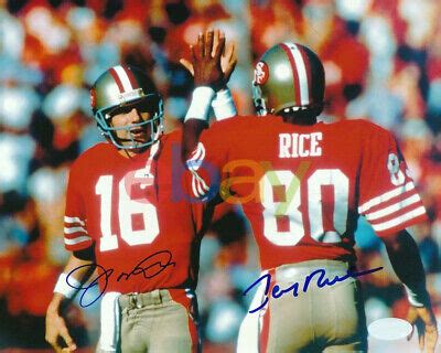 Joe Montana Jerry Rice 49ers Signed 8x10 Photo Autograph reprint | eBay