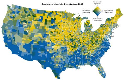 The increasingly diverse United States of America - Vivid Maps