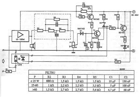 Electronic power limiter circuit diagram