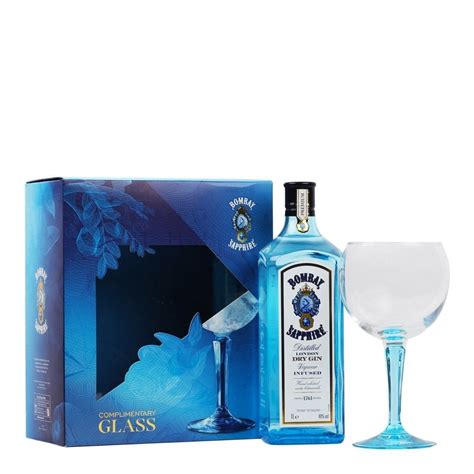 Bombay Sapphire Gin - Glass Gift Pack - Gift Ideas from The Whisky World UK