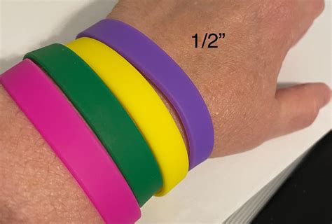 Multiple Color 4 for 2.00 Wristbands 8 x 1/5 x 2mm made of | Etsy