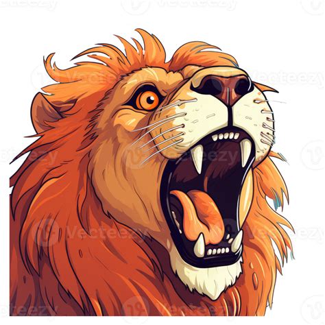 cute lion in the style of pop art . AI Generated 32999109 PNG