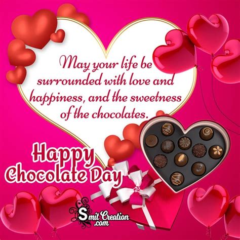 Happy Chocolate Day Wish Greetings - SmitCreation.com