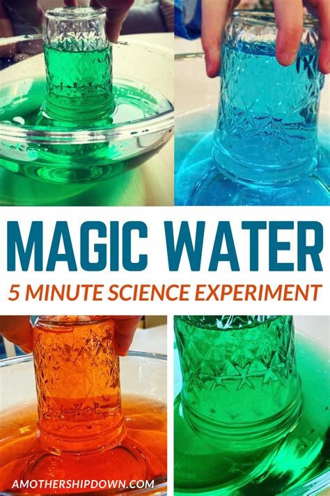 Water Suspension Science Experiment for Kids - A Mothership Down | Science experiments kids, 4th ...