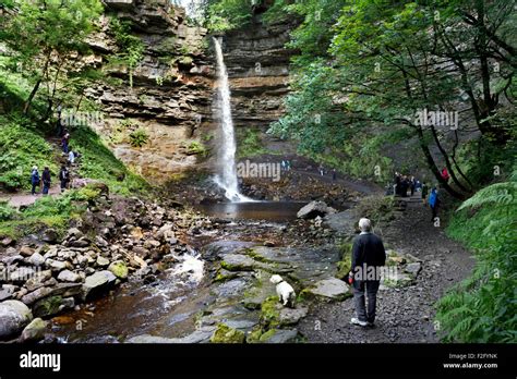 Hardraw Force waterfall, Hawes, North Yorkshire Stock Photo - Alamy