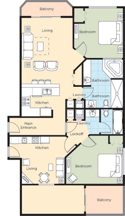 Ocean Walk Resort - Floorplans - Daytona Beach Blog