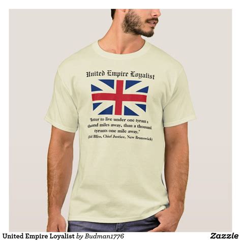 United Empire Loyalist T-Shirt | Zazzle.ca | The unit, T shirt, British ...