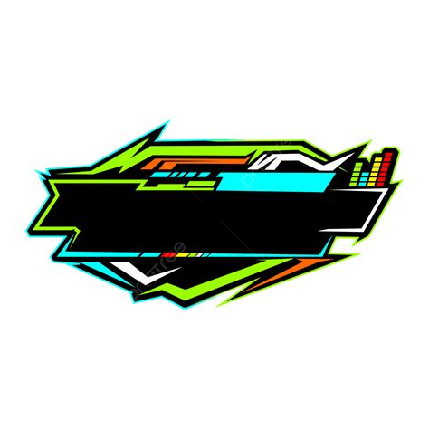 Modern Frame Logo Colorful Racing Style Or For Sound System Template Vector Illustration, Racing ...