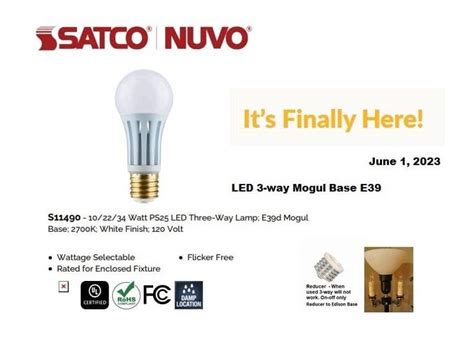 Finally here! - LED E39 Mogul base bulb | Lamp Repair | Lamp Parts | Lamp Shades | Barn Lights ...
