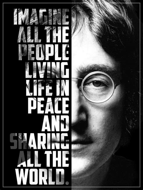 John Lennon - Imagine Lyrics Graphic Poster - Framed Prints by Ralph | Buy Posters, Frames ...