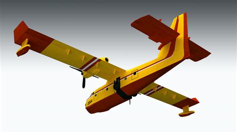 Canadair CL-415 3D Model Game ready .max - CGTrader.com