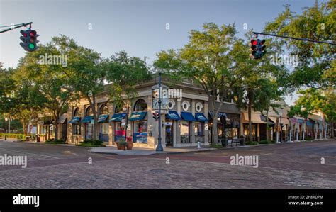 Downtown Winter Park a modern small town in Central Florida Stock Photo - Alamy