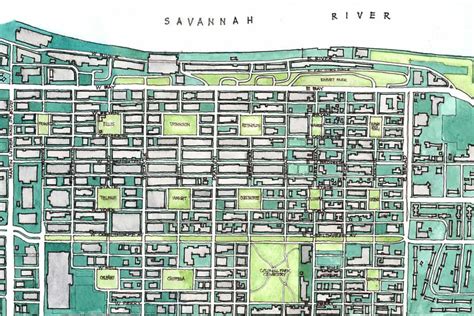 2024 Savannah Historic District Map - Savannah First-Timer's Guide