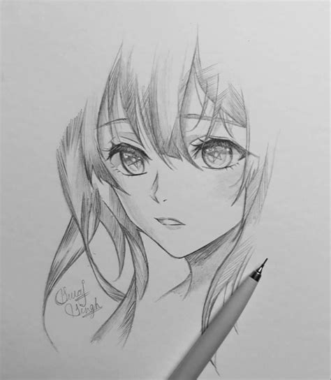 Quick Sketch ️ | Animation art sketches, Anime drawings, Girl drawing ...