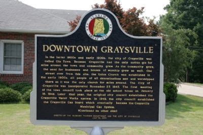 Downtown Graysville Historical Marker