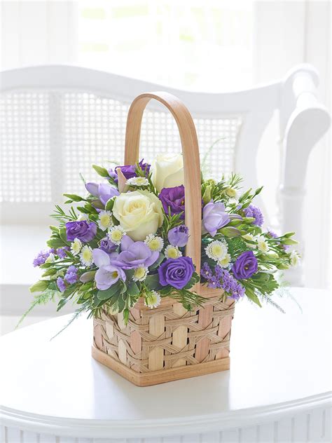 Lilac and White Scented Basket | Newcastle Florist | Get Well Soon / Thinking of You Flowers ...