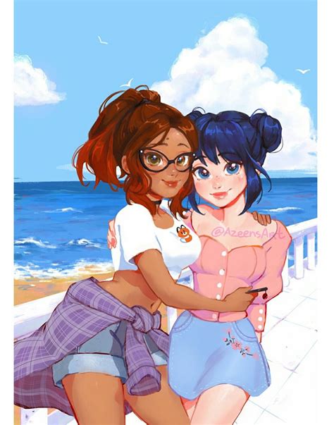 🌴💜Alya and Marinette💜🌴 (Photo by Nino and Adrien ;) ) Support me on my ...