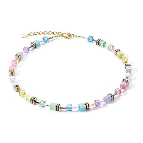 Coeur De Lion Couer De Lion Geocube Multicolour Necklace 42+6cm ...